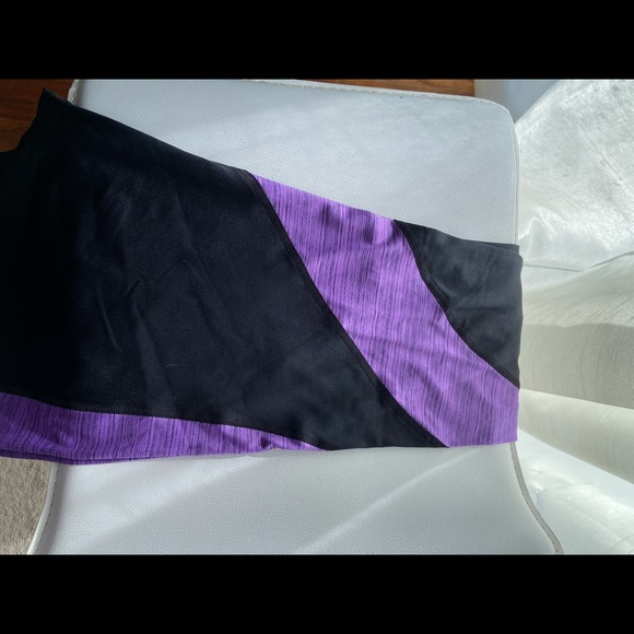 Champion purple and black fitness and workout yoga pants Size large - Picture 6 of 7